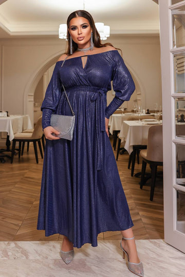 Rochie din material stralucitor