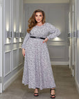 Rochie din soft cu brâu