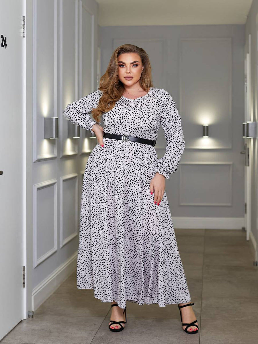 Rochie din soft cu brâu