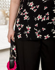 Bluză din bumbac cu model floral
