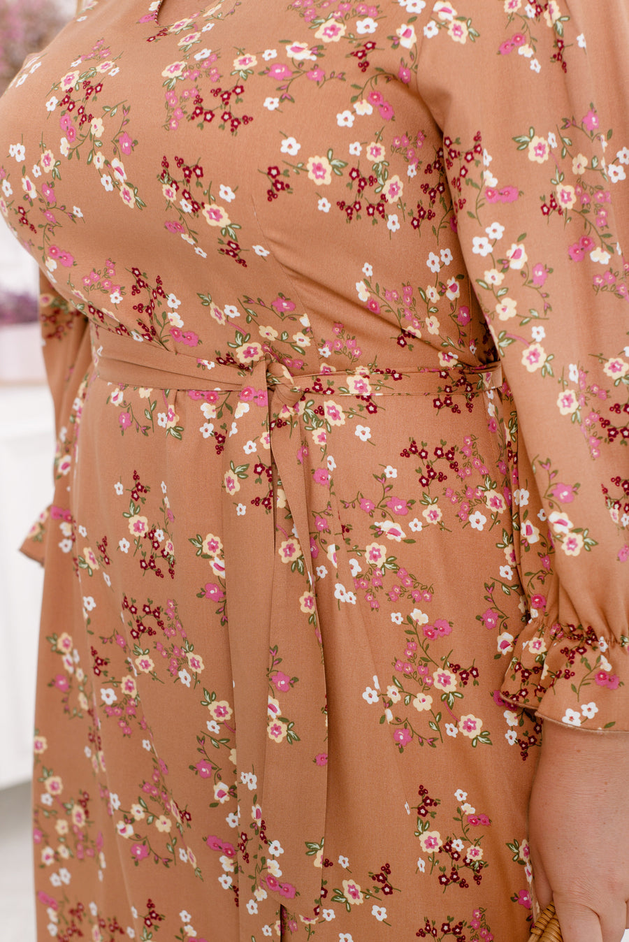 Rochie din bumbac cu imprimeu floral