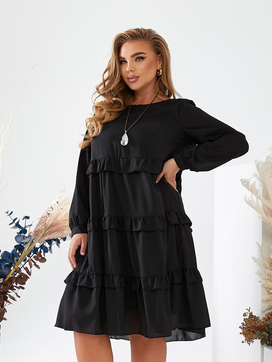 Rochie în croială liberă din șifon - Twiggy Shop