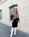 Rochie combinată - Twiggy Shop