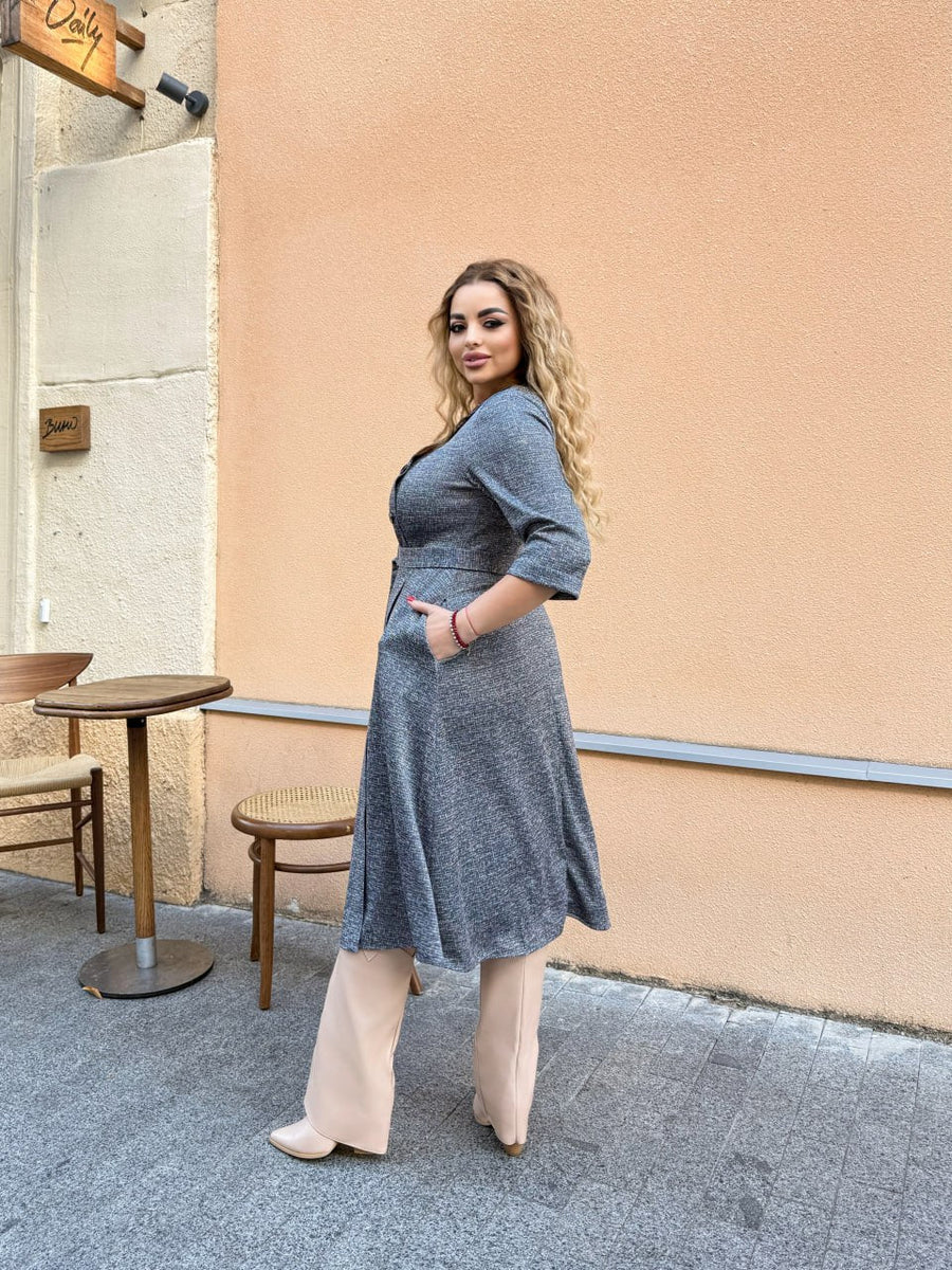 Rochie călduroasă cu buzunare - Twiggy Shop