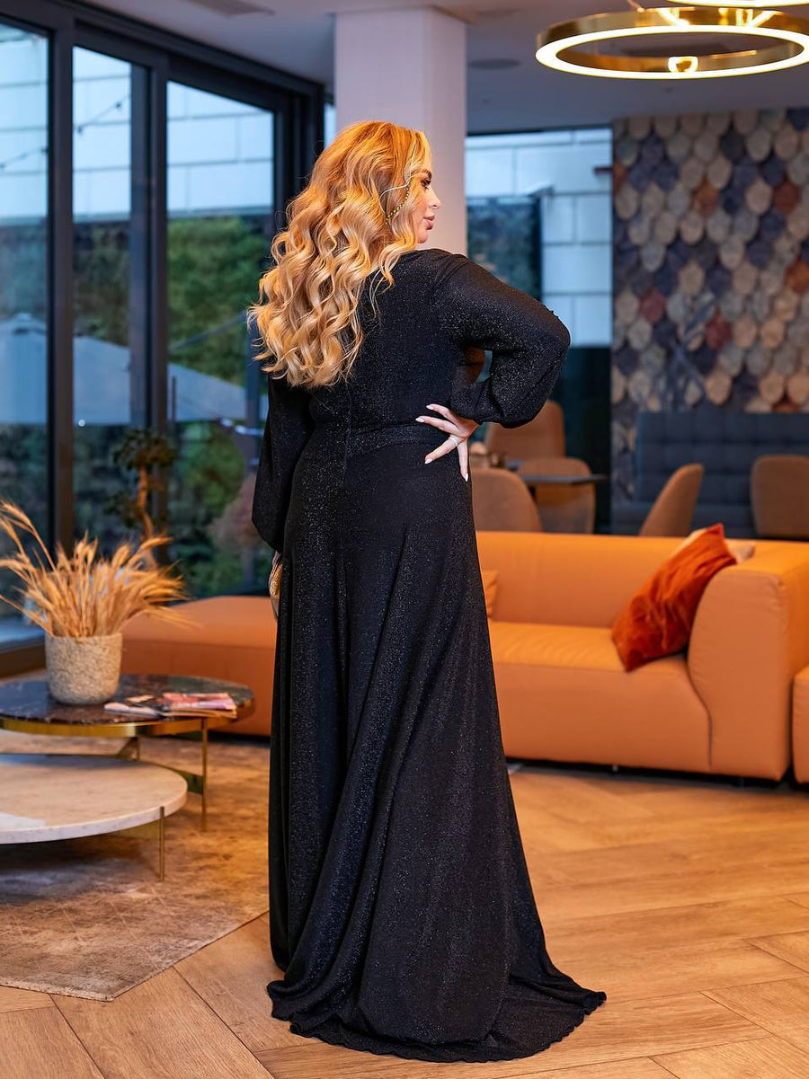 Rochie lungă din lurex - Twiggy Shop