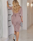 Rochie din material strălucitor - Twiggy Shop