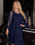 Rochie în două părți cu aplicație - Twiggy Shop