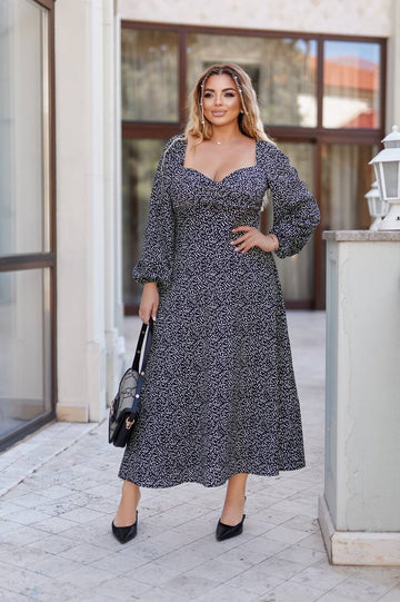 Rochie evazată din tricot