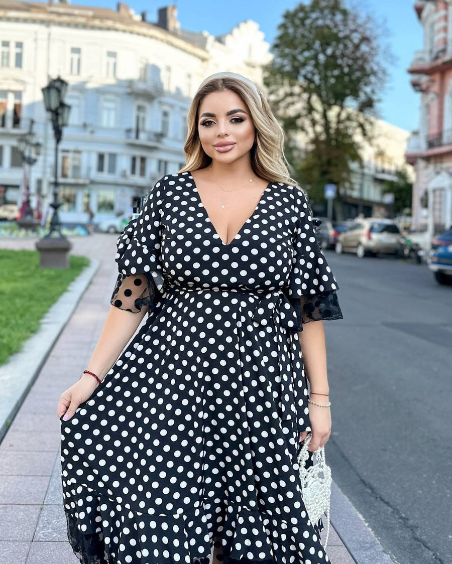 Rochie din soft cu plasă