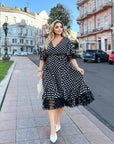 Rochie din soft cu plasă