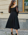 Rochie midi cu plasă - Twiggy Shop