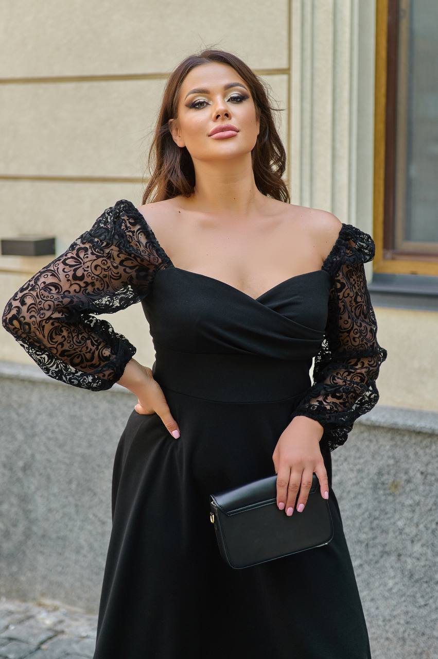 Rochie midi cu plasă - Twiggy Shop