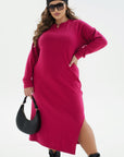 Rochie din tricot cu fante - Twiggy Shop