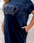 Rochie de casă din catifea - Twiggy Shop